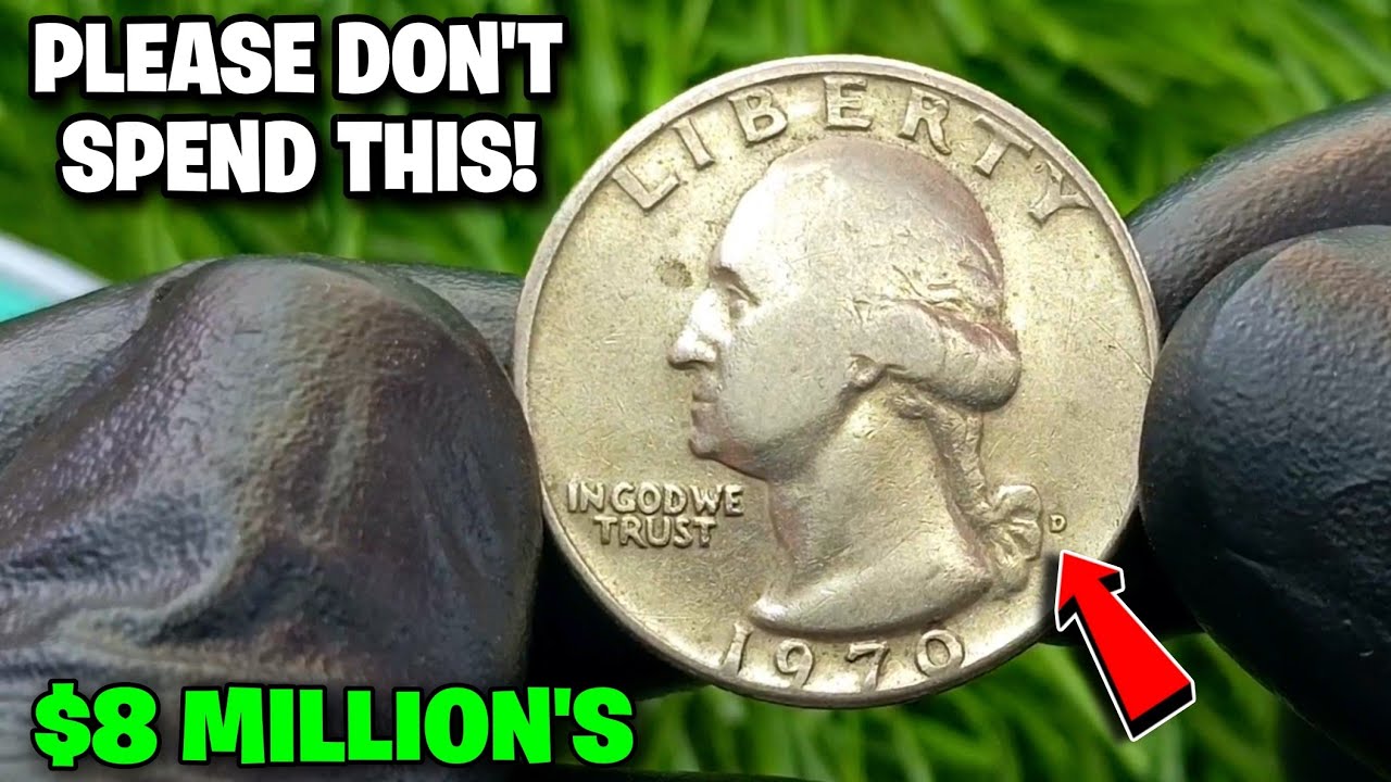 Most Valuable 1970-D Washington Quarter Dollar  Worth Millions! Rare Old Coins To Look For
