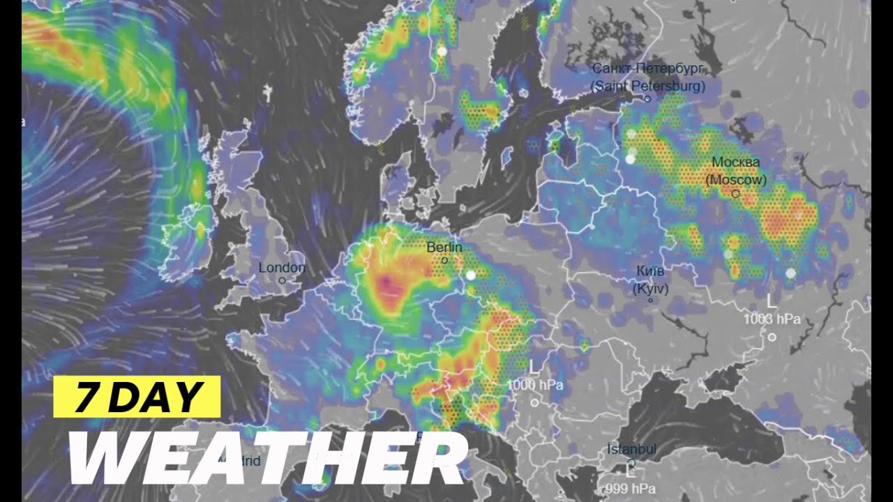 European Weather | ECMWF Model Precipitation August 14, 2025 l Rain Storms In Europe | 7 Day Weather