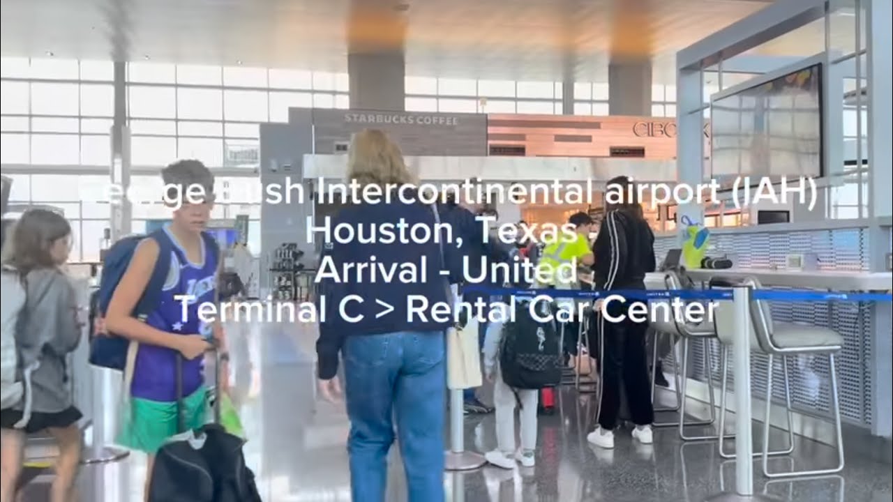 George Bush airport Houston (IAH) arrival terminal C to the rental car center ￼