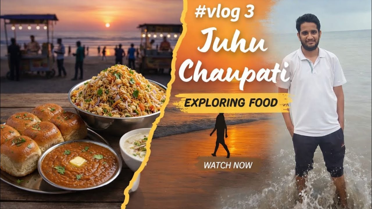 Juhu Beach Mumbai | Street Food & Sunset Views | Vlog 3