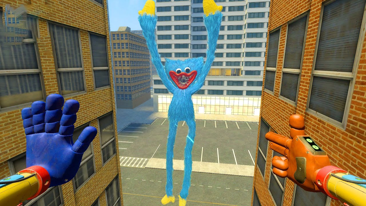NO ESCAPE! HUGE HUGGY WUGGY  FROM POPPY PLAYTIME GRABS ME IN THE CITY AIR! | GARRY’S MOD