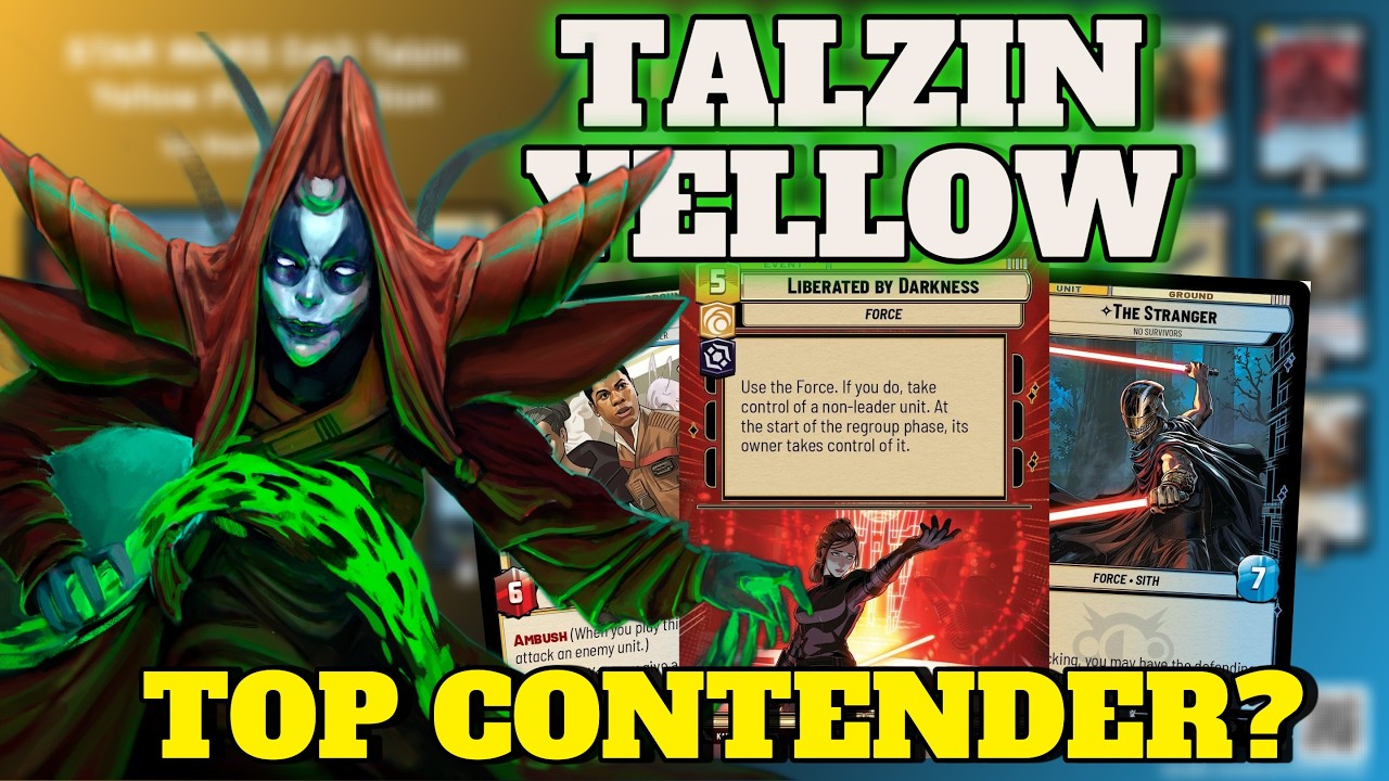 Talzin Yellow Top Contender After Rotation ?? | Star Wars Unlimited | Deck Tech & Gameplay