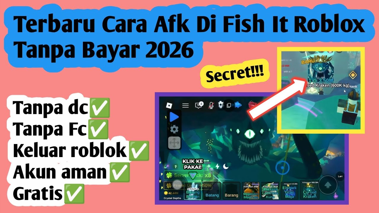 CARA AFK DI FISH IT TANPA BAYAR 2026