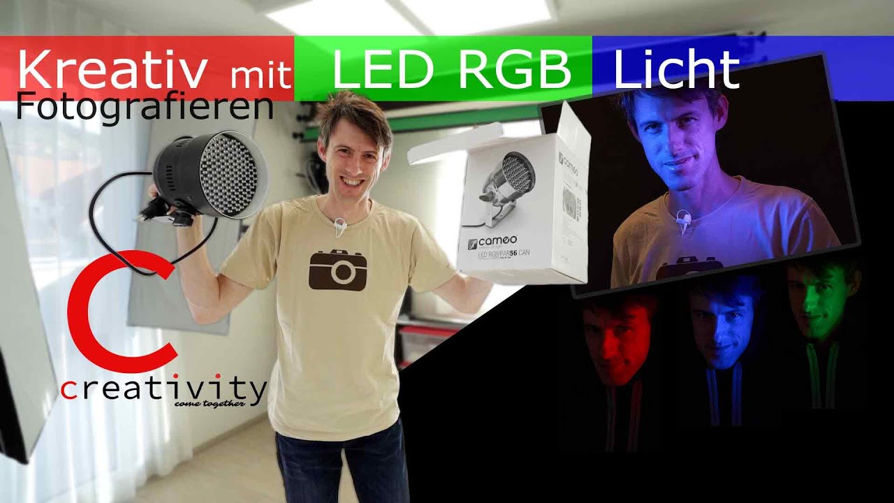 Kreativ Fotografieren mit RGB-Licht, Günstige Studio-Ideen mit LED-Scheinwerfern