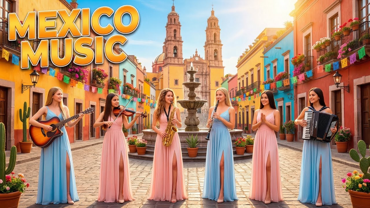 Mexico Sunset Romance | Saxophone, Guitar & Accordion Relaxing Instrumental