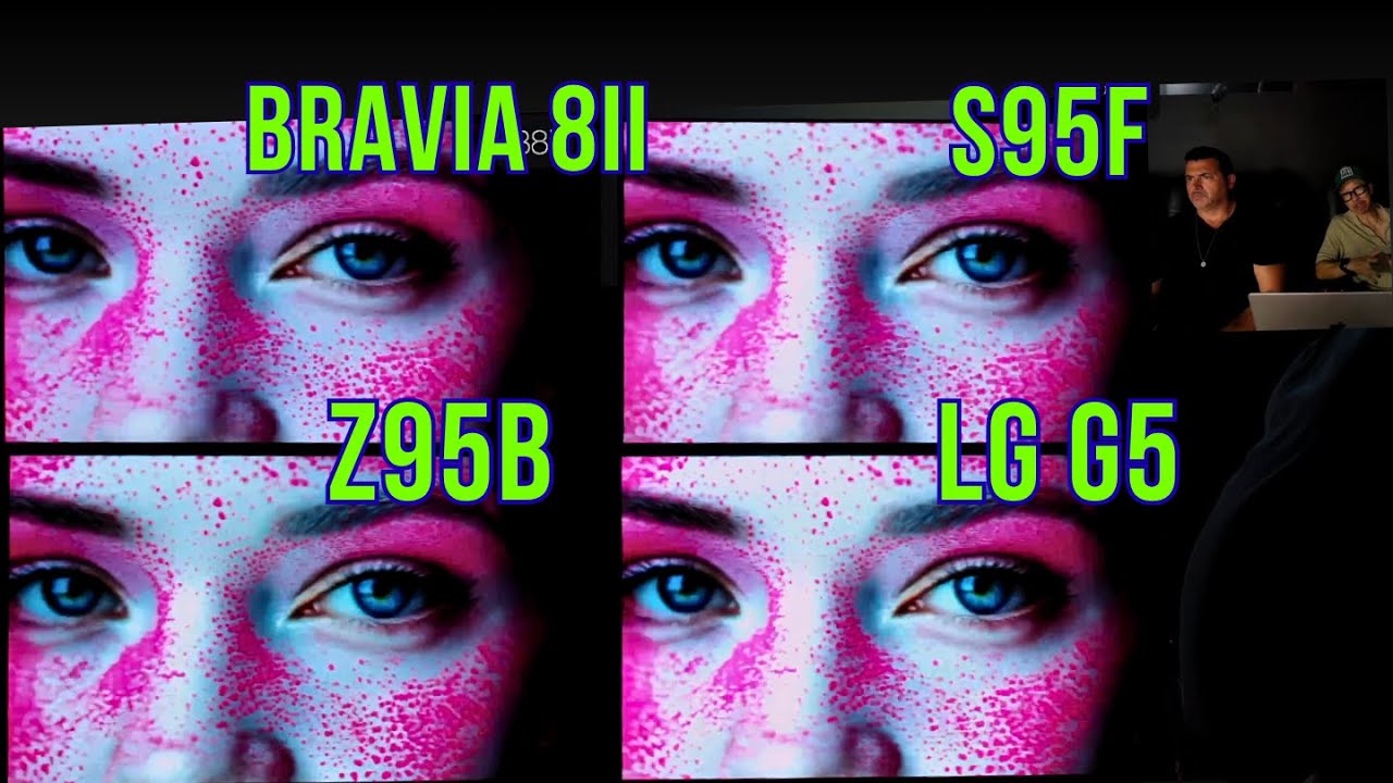 King of TVs Shootout UNCUT! Best TV of 2025? S95F G5 Z95B Bravia 8 ii