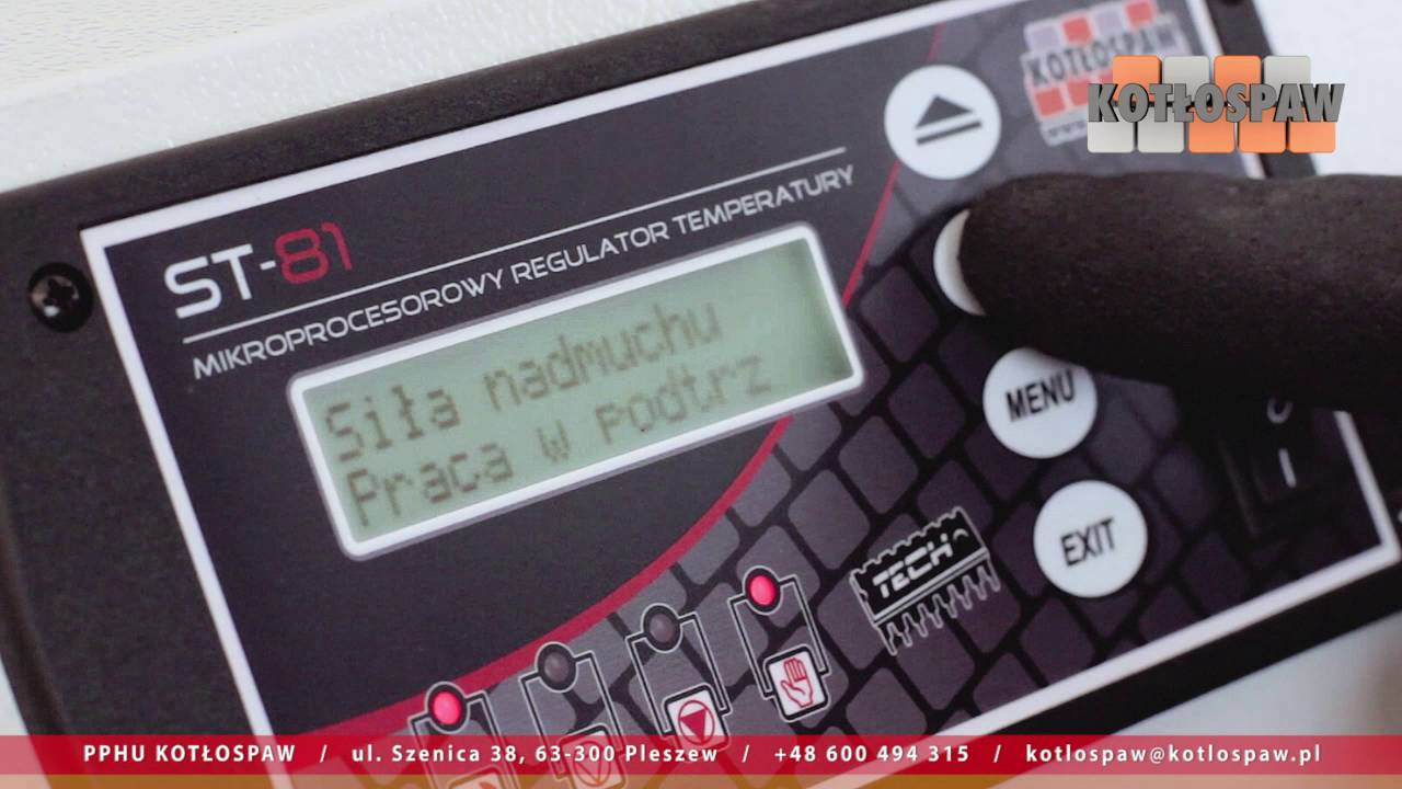 Obsługa sterownika TECH ST 81 Kotłospaw
