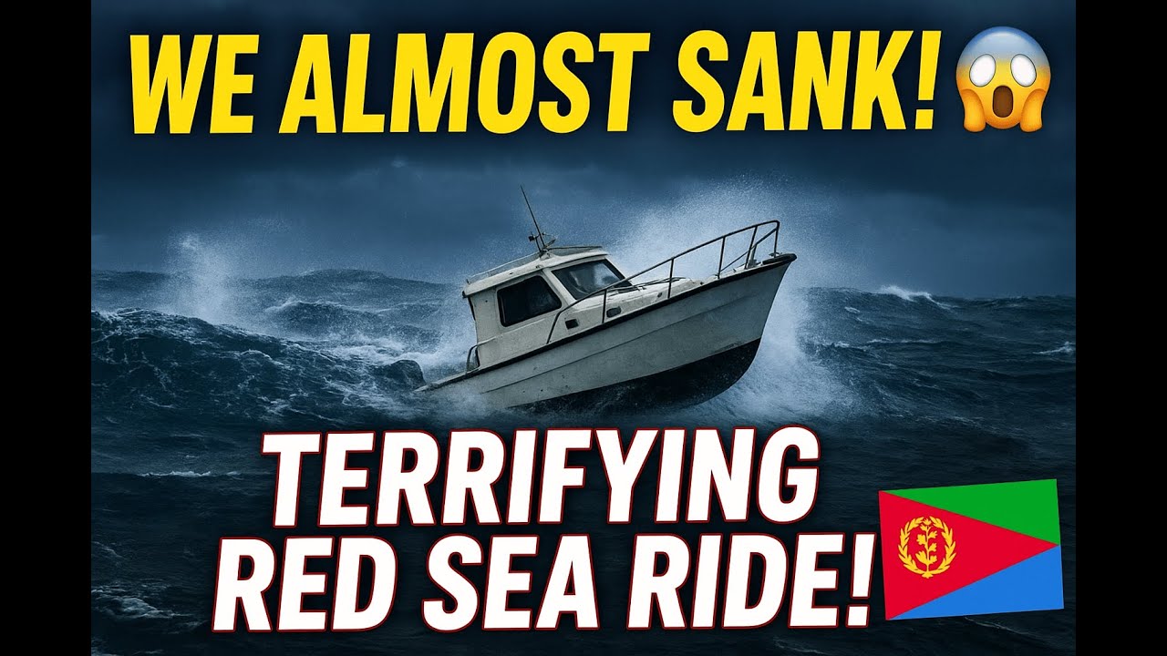 🇪🇷 SURVIVING A TERRIFYING BOAT RIDE ON THE RED SEA! 🌊 FROM GREEN ISLAND BACK TO MASSAWA, ERITREA