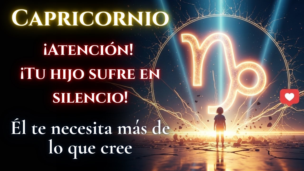 Capricornio, cuidado: ¡tu hijo está sufriendo en silencio! y tú no te has dado cuenta.