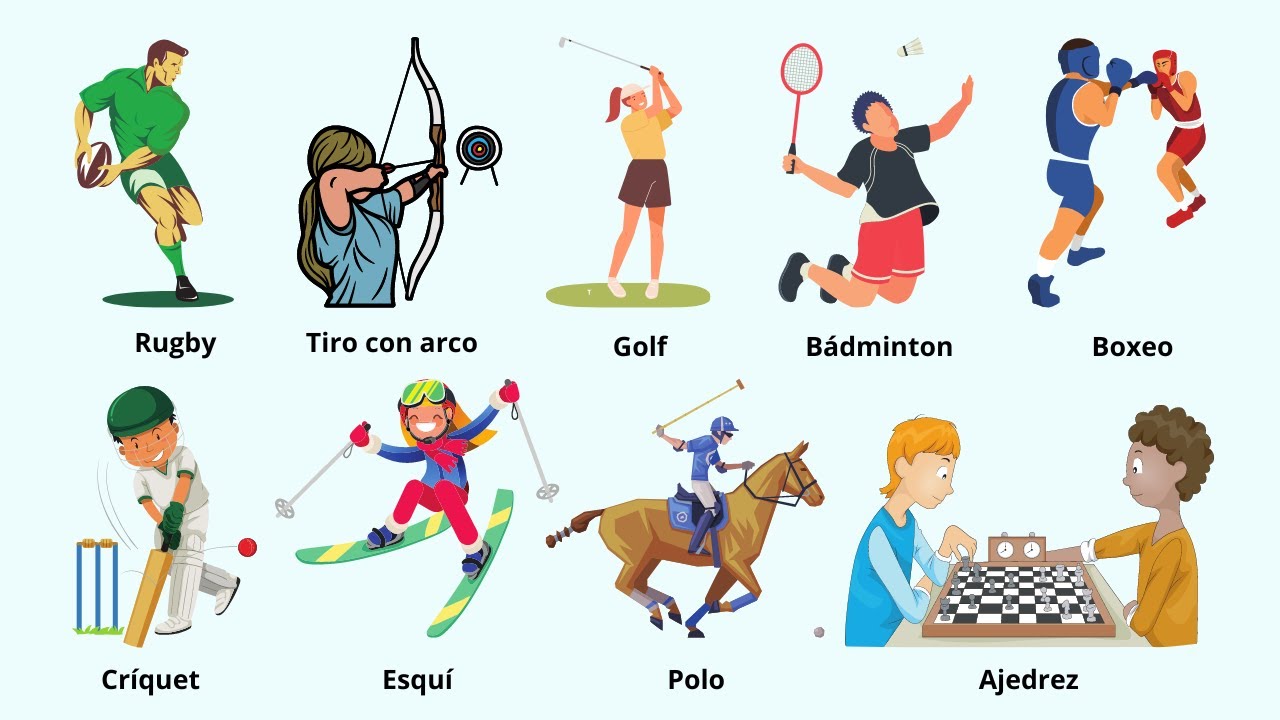 List of Sports in Spanish.Learn 40 Sports Names in Spanish with Pictures