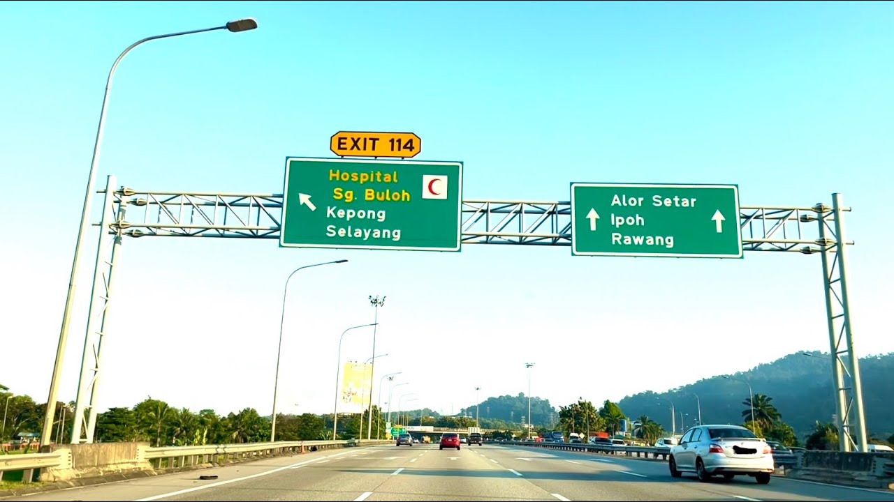 Perjalanan Dari KL Ke Alor Setar Kedah Part 1 | Jalan Highway Sungai Buloh | Drive From KL To Kedah