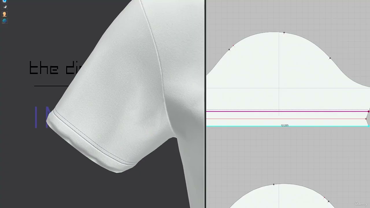 T-Shirt Topstitch | CLO3D for Production