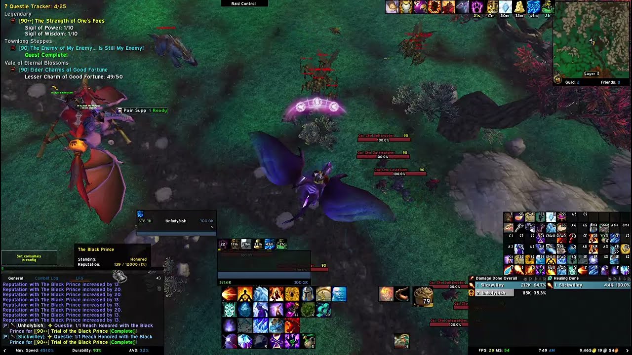 Black Prince cheat code in MoP Classic (Max rep as fast as possible)