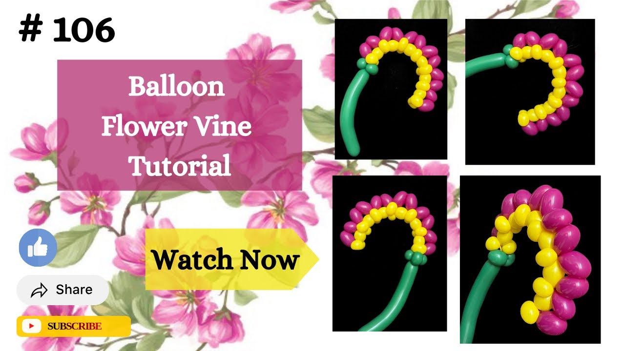 Balloon Flower Vine Tutorial | Super Easy & Quick Tutorial | Flower Vine|