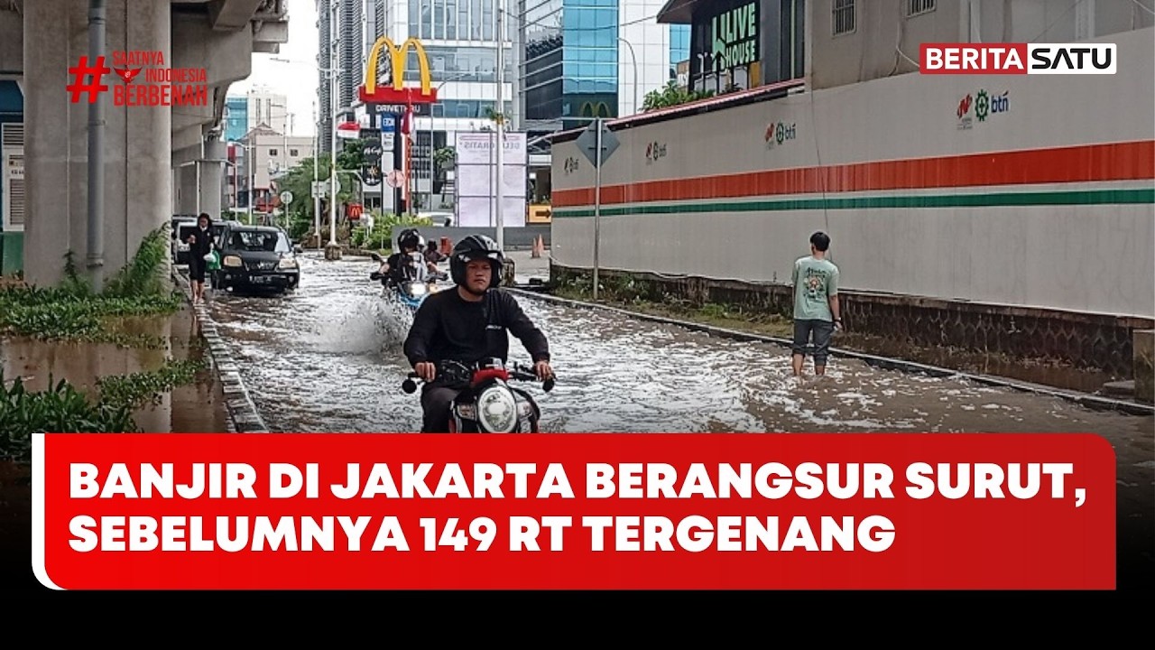 Banjir di Jakarta Berangsur Surut, Sebelumnya 149 RT Tergenang #beritasatu