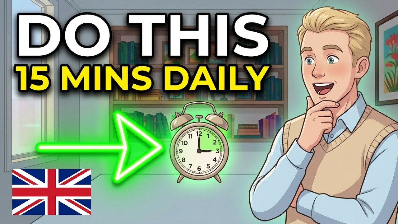 Speak English Faster in Just 15 Minutes a Day ⏱️  Daily Routine  English Podcast