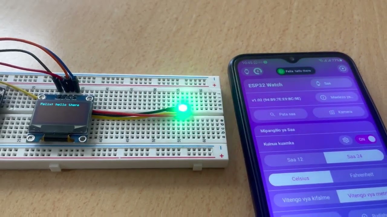 Chronos ESP32 OLED notifications