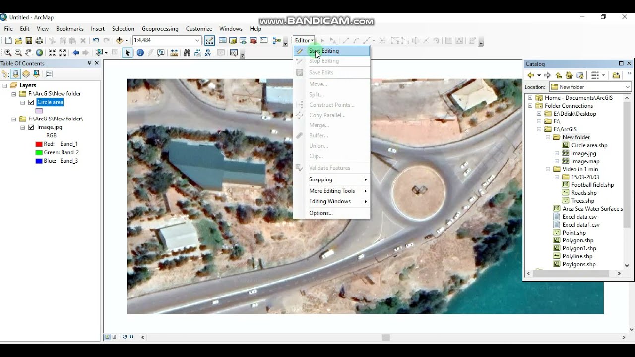 SAS Planet (1.63m resolution) satellite image in ArcMap