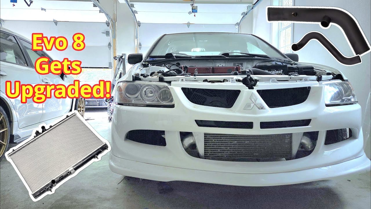 My Evo 8 Gets ETS Intercooler Piping & CSF Radiator | DIY Install Step by Step