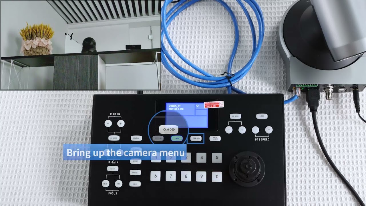 KATO KT-610C IP controller for control ptz cameras through RS232, Visca over IP protocols