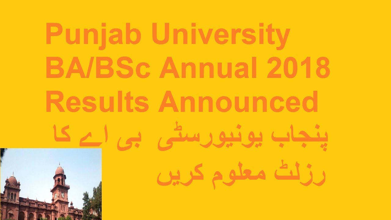 Punjab University Announces BA/BSc annual 2018 results