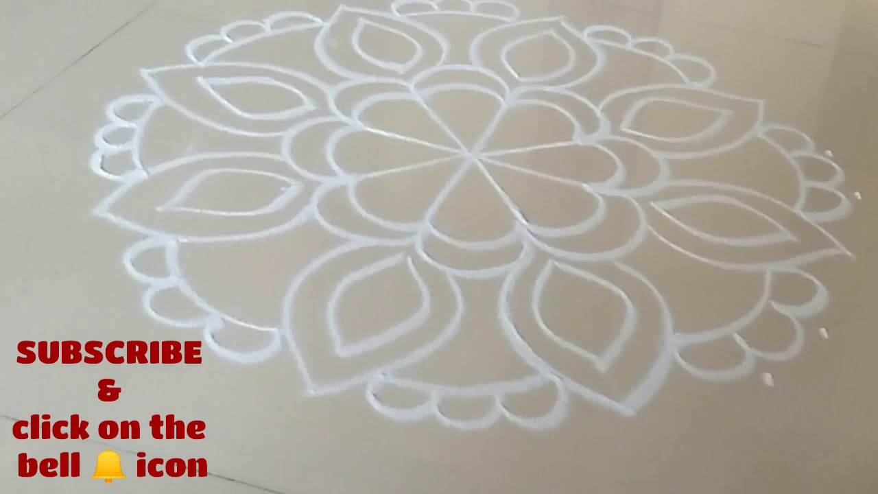Attractive Rangoli Design | Quarantine Rangoli | Lockdown Rangoli