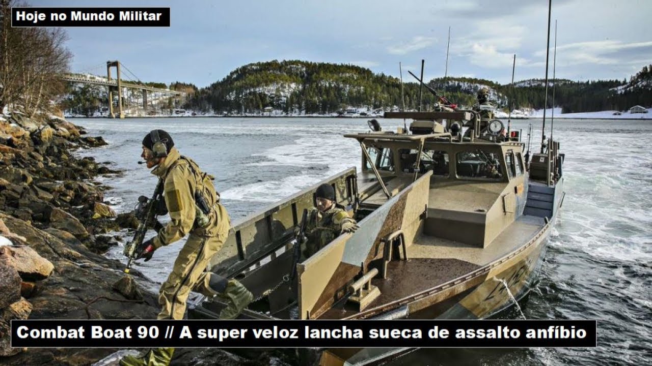 Combat Boat 90 – A super veloz lancha sueca de assalto anfíbio