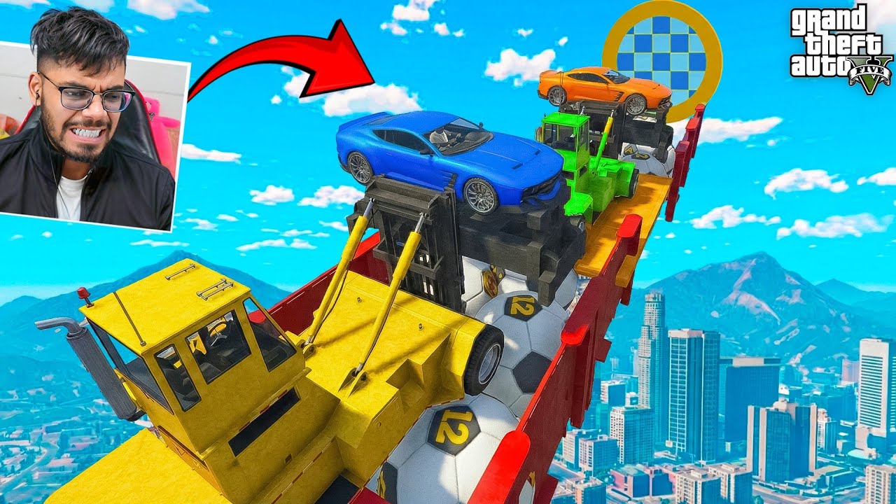 Cars + Cars 399.993% People Become Donkey After This Challenge in GTA 5!