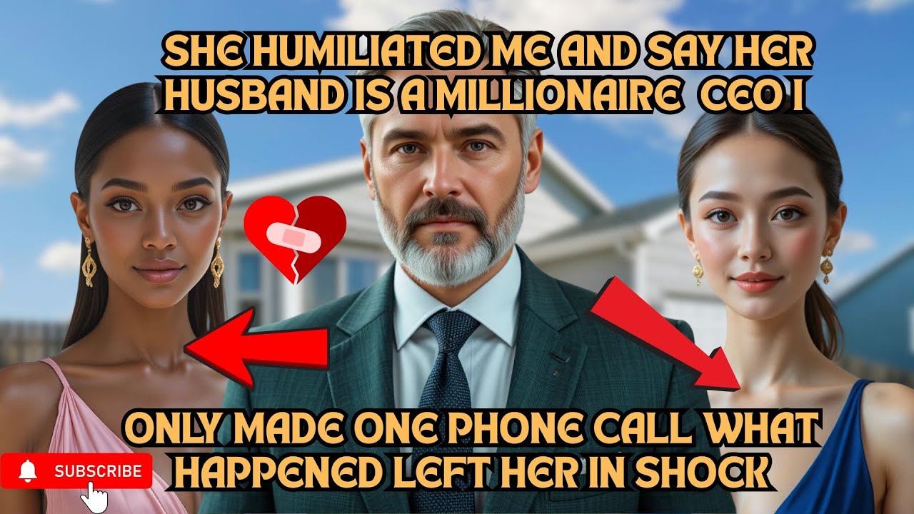 She Humiliated Me And Say Her Husband Is A Millionaire  Ceo I Only Made One Phone Call