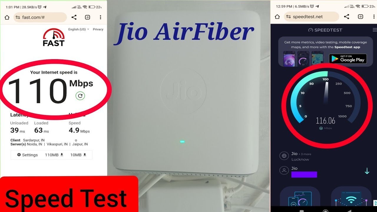 Jio AirFiber Speed Test 2026 | Real-Life Speeds, Results & Fixes