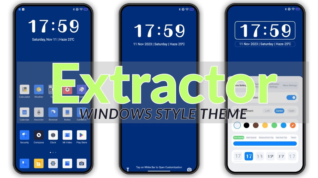 Windows style MIUI theme - Extractor