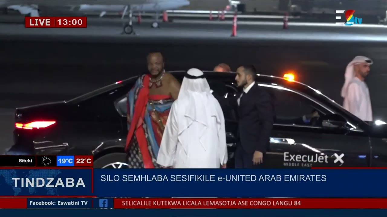 His Majesty King Mswati III arrived safely in Dubai, United Arab Emirates.