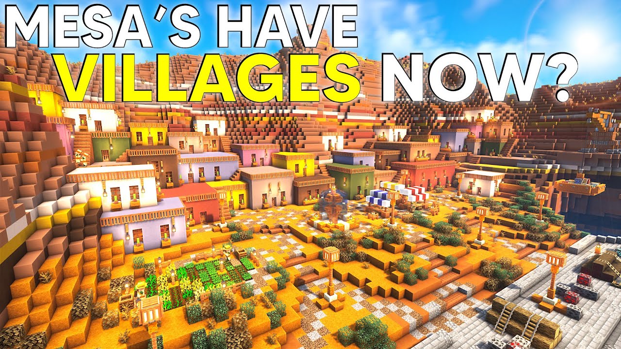 Деревни теперь находятся в MESA в Minecraft?