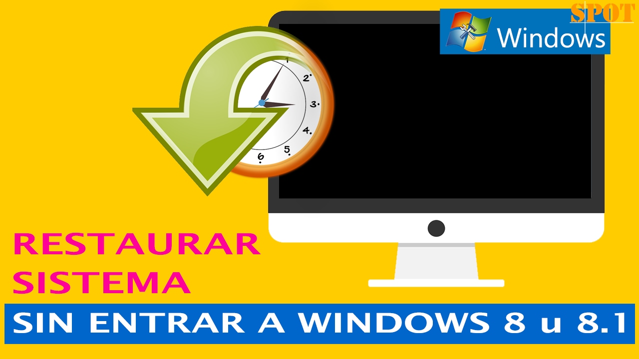 Cómo restaurar sistema sin entrar a Windows 8 u 8.1