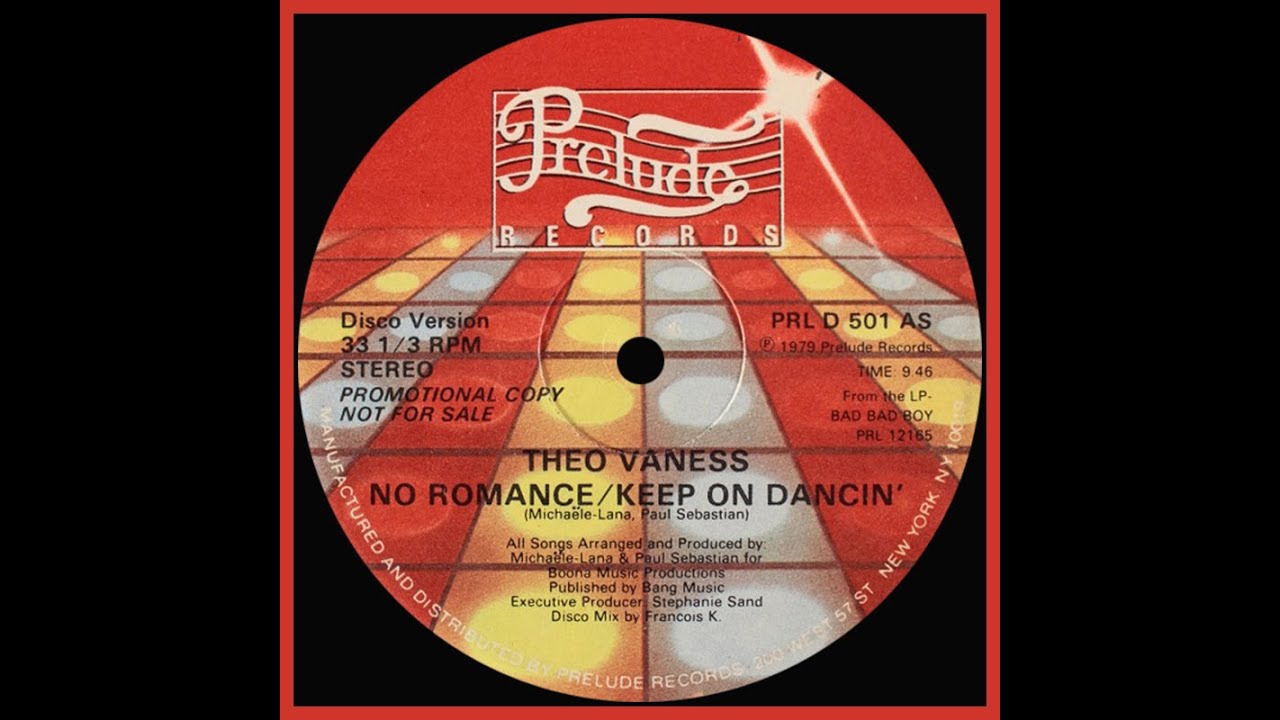 Theo Vaness - No Romance/ Keep on Dancin' (HQ Vinyl) ℗ 1979