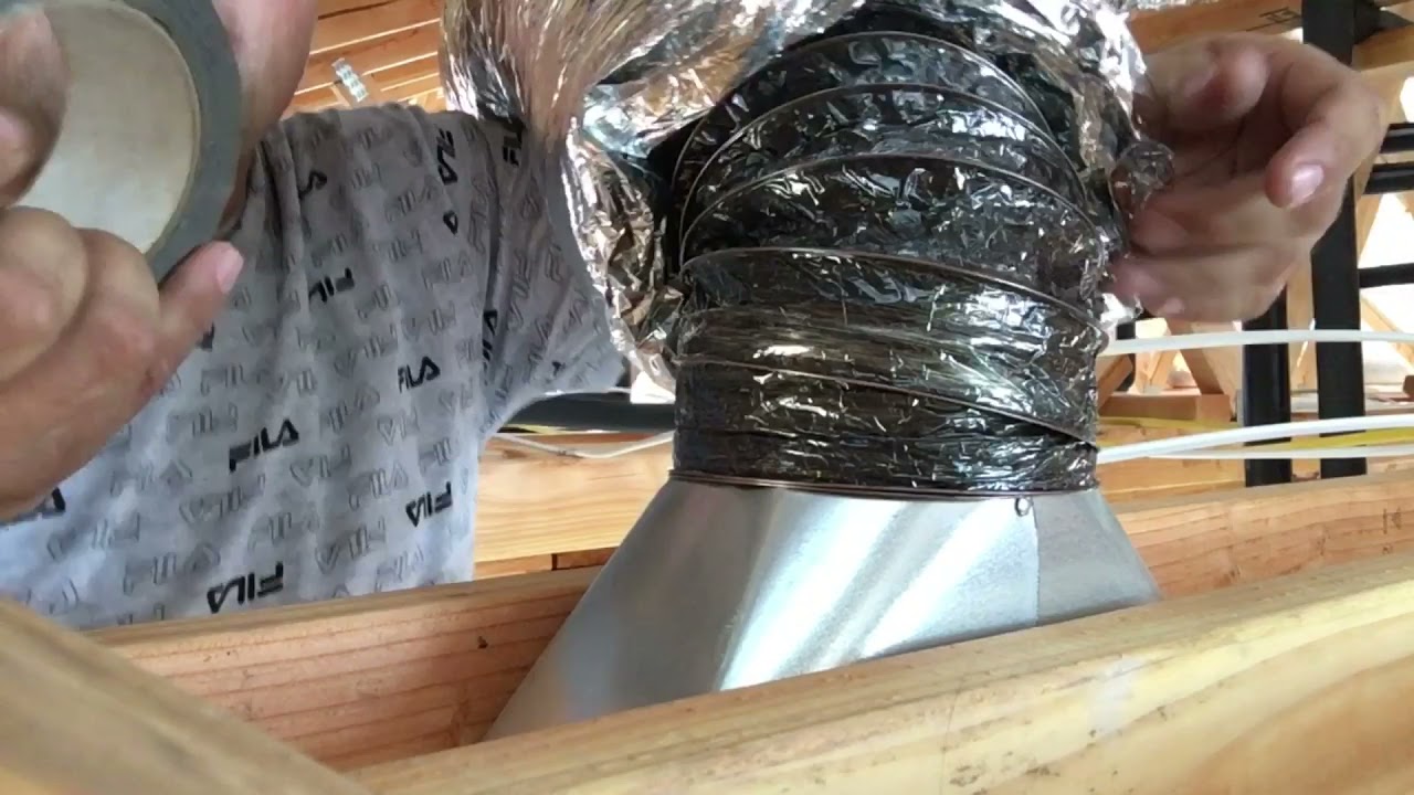 Como conectar ducto de aire, instalacion de calefaccion y ductos en Casa nueva