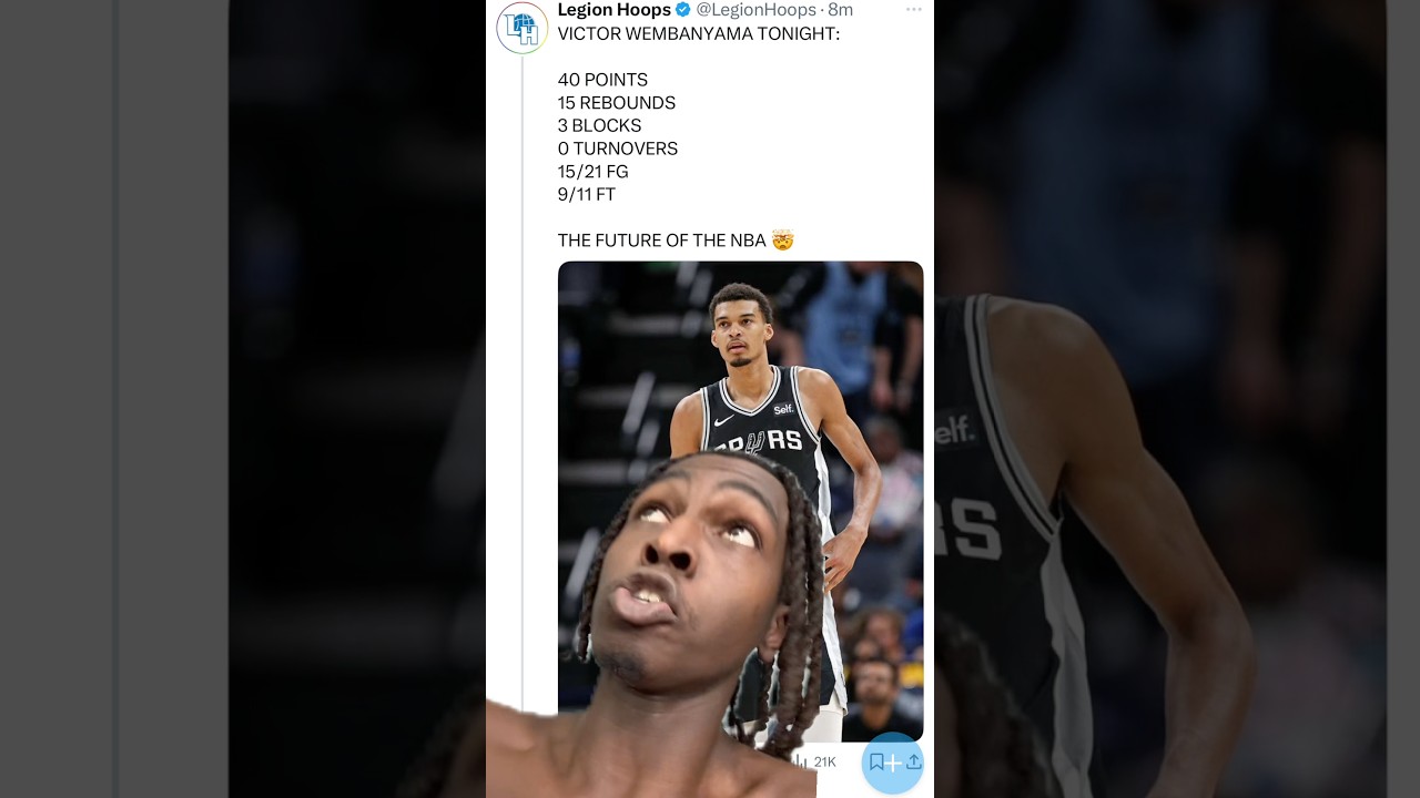 WTF did we just watch 😳😭 #nba #basketball #wemby #victorwembanyama #silkhoops