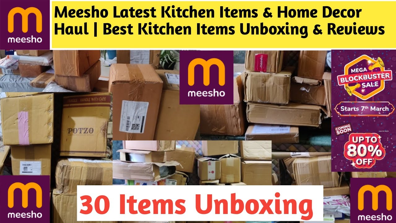 Meesho Latest Kitchen Items & Home Decor Haul | Best Kitchen Items Unboxing & Reviews #meesho #sale 