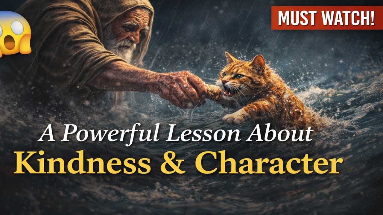 The Old Man and the Drowning Cat | A Powerful Lesson About Kindness & Character