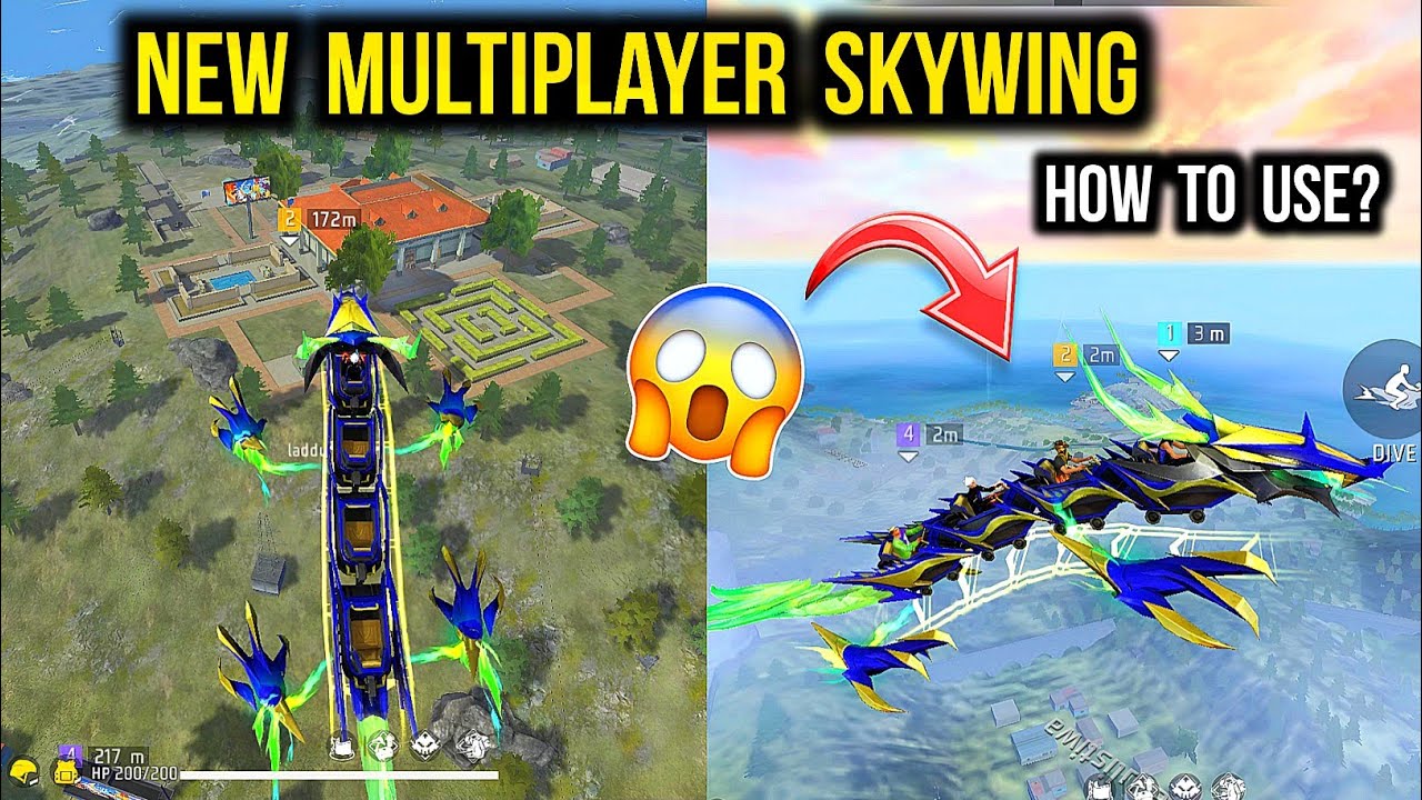 Multiplayer Skywing Lore Train - How To Use? New Faded Wheel Event | Squad Skywing Free Fire