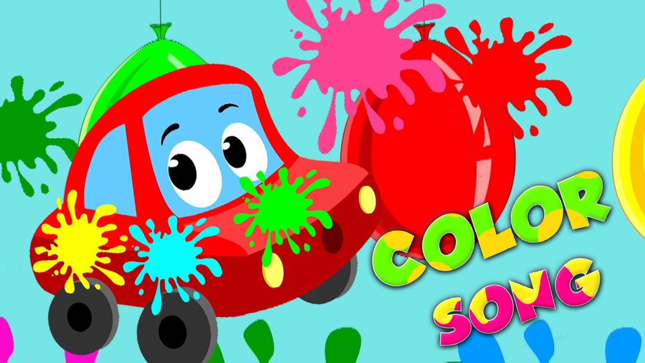 Color canción | Aprender colores | Pequeño coche rojo | Little Red Car | Kids Song | Color Song