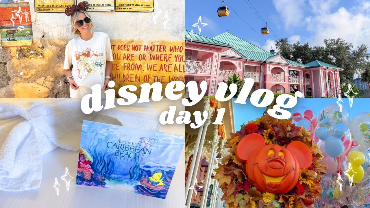 ДИСНЕЙ ВЛОГ | ДЕНЬ ПУТЕШЕСТВИЙ, РЕГИСТРАЦИЯ В CARIBBEAN BEACH, ANIMAL KINGDOM, ОСЕННИЙ ДЕКОР В MA...