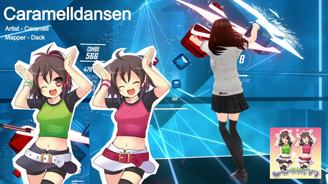 [4K]【Beat Saber】Caramell『Caramelldansen ｳｯｰｳｯｰｳﾏｳﾏ(ﾟ∀ﾟ) 』 / Expert