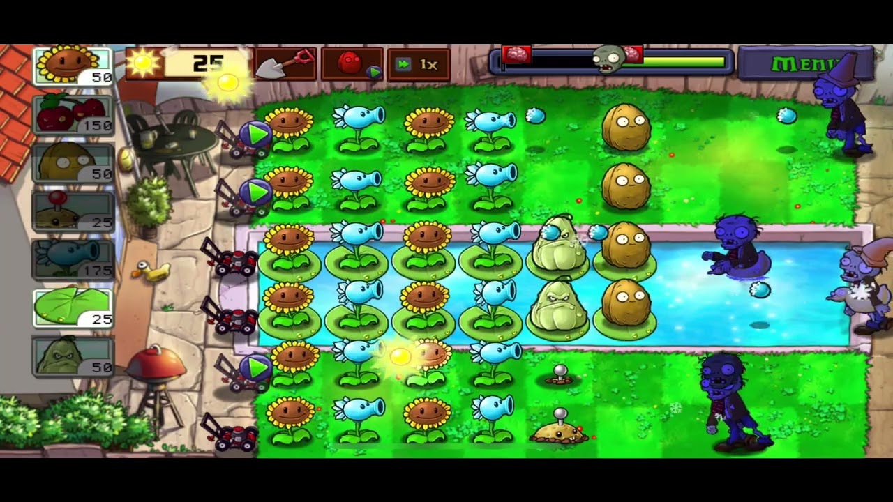 Plants vs Zombies | Adventure | Pool | Level 1 - 5