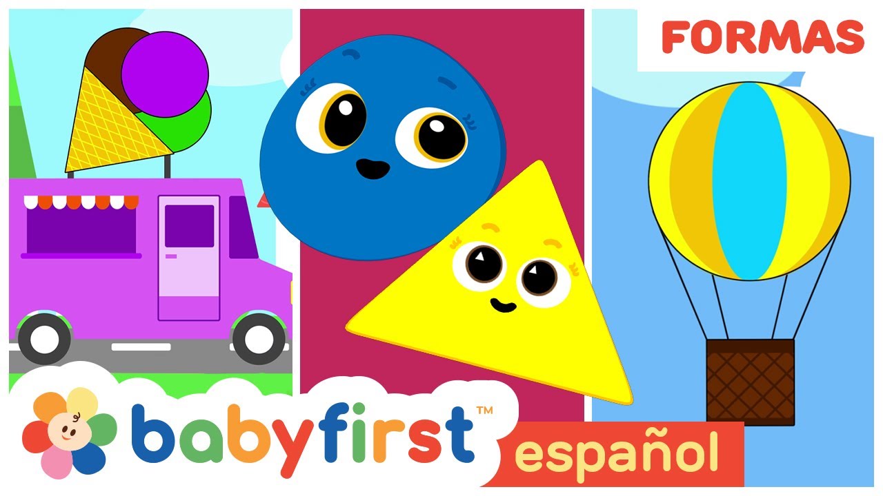 Escuela de Figuras | Aprende formas para niños | Globo Aerostático | Helado y mas |BabyFirst Español