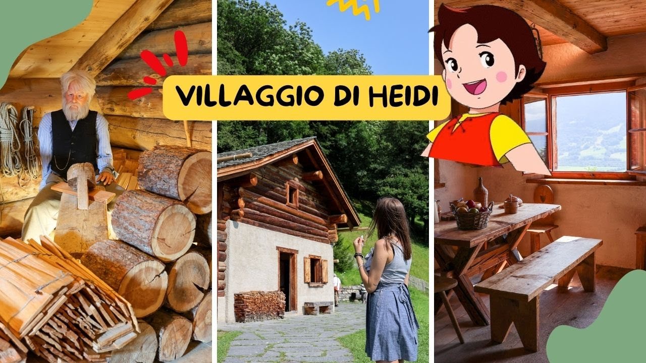 IL VILLAGGIO DI HEIDI | Visitiamo Heididorf a Maienfeld 🐐 e raggiungiamo la vera baita del nonno 🏡