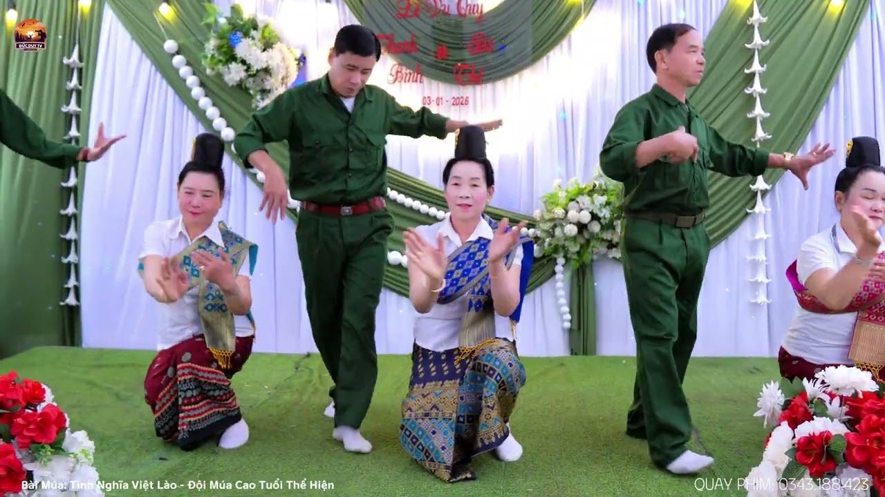 Bài Múa: Tình Nghĩa Việt Lào - Do Đội Văn Nghệ Cao Tuổi Bản Bon Phặng - Xã Muổi Nọi Thể Hiện