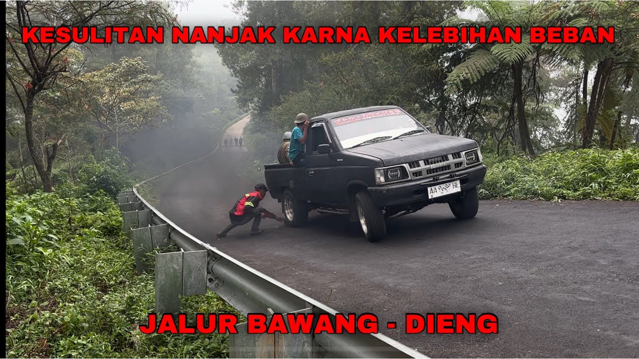 RAJA TANJAKAN JATENG! Ujian Berat Melewati Jalur Bawang Dieng Saat Kelebihan Beban 