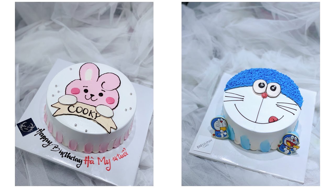 Cream cake template for kids - những mẫu bánh cho bé - Dieulinhcake