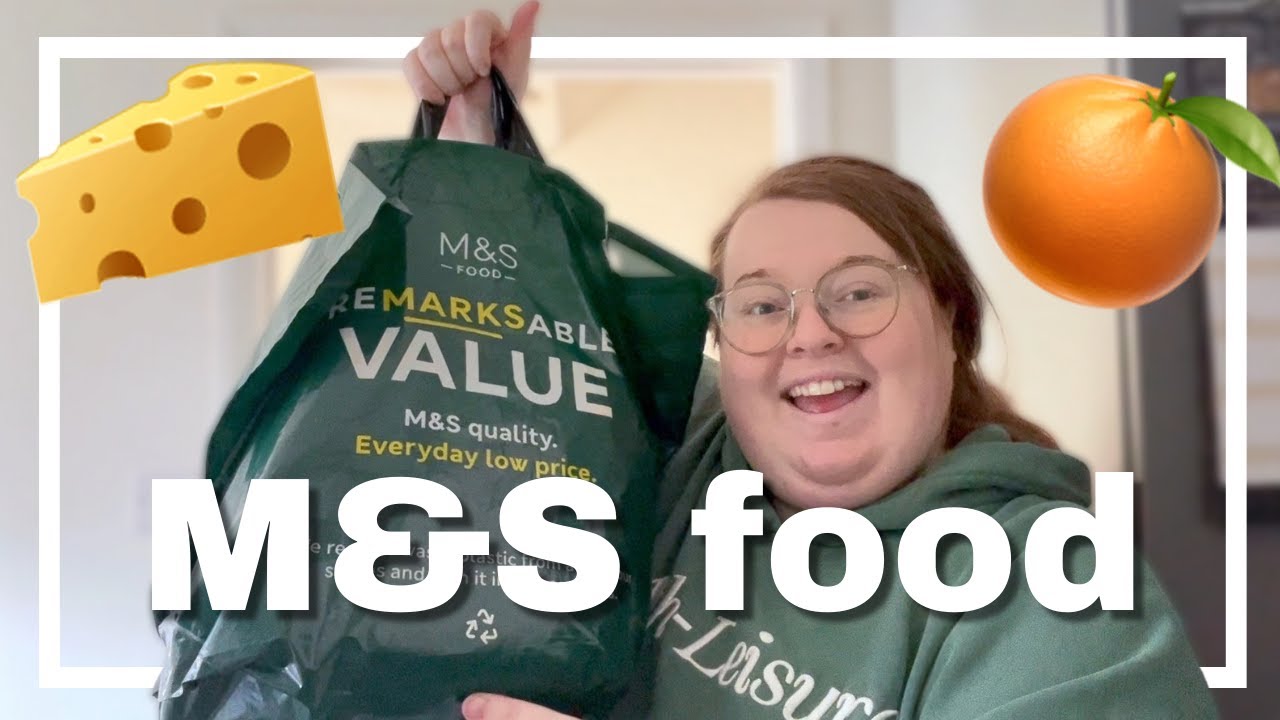 M&S FOOD SHOP | weekly grocery shopping + some clothes | there's a lot of cheese!